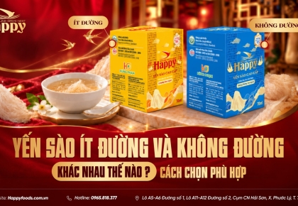 YẾN SÀO ÍT ĐƯỜNG VÀ KHÔNG ĐƯỜNG KHÁC NHAU THẾ NÀO? CÁCH CHỌN PHÙ HỢP