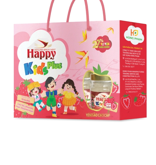 Yến Sào Happy Kids Plus Hương Dâu Yến Sào Happy Kids Plus Hương Dâu