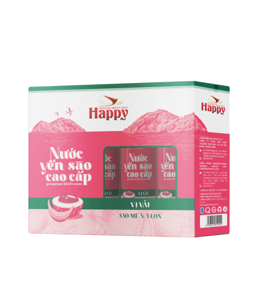 Nước Yến Lon 320ml Vải