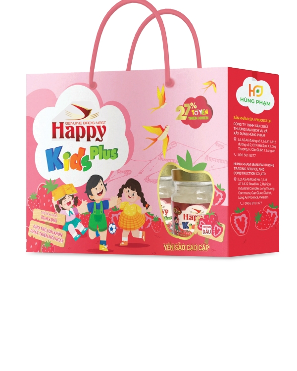 Yến Sào Happy Kids Plus Hương Dâu