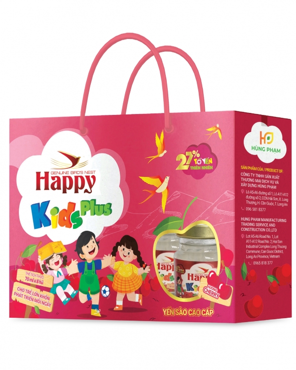 Yến Sào Happy Kids Plus Hương Cherry