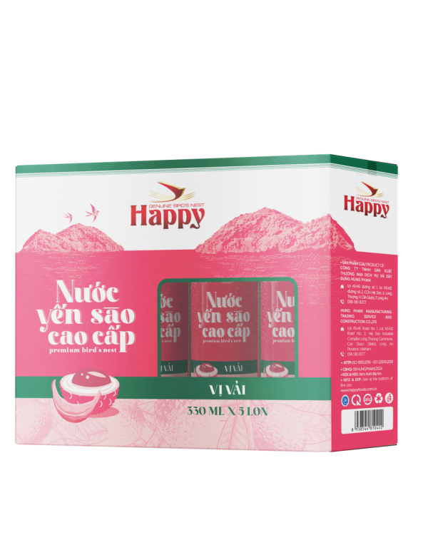 Nước Yến Lon 320ml Vải